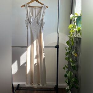 Champagne satin dress